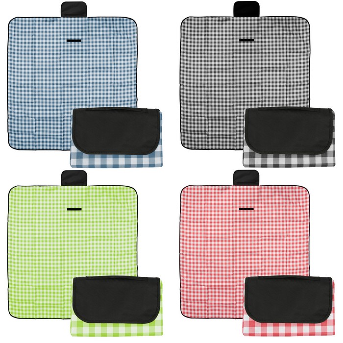 HH8034B Gingham Roll-Up Picnic Blanket